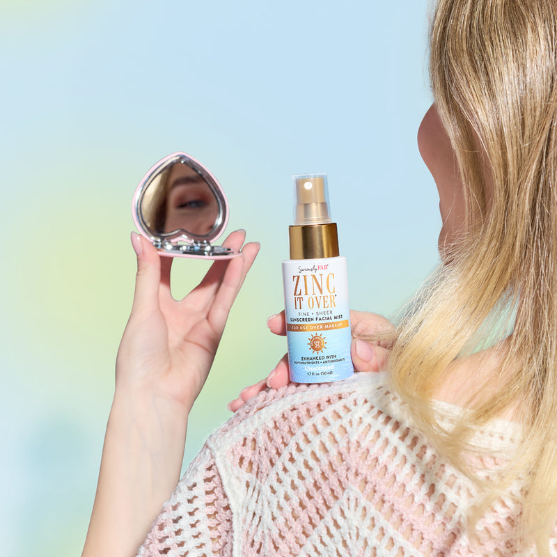 What is the best chemical free sunscreen that can be applied over makeup?